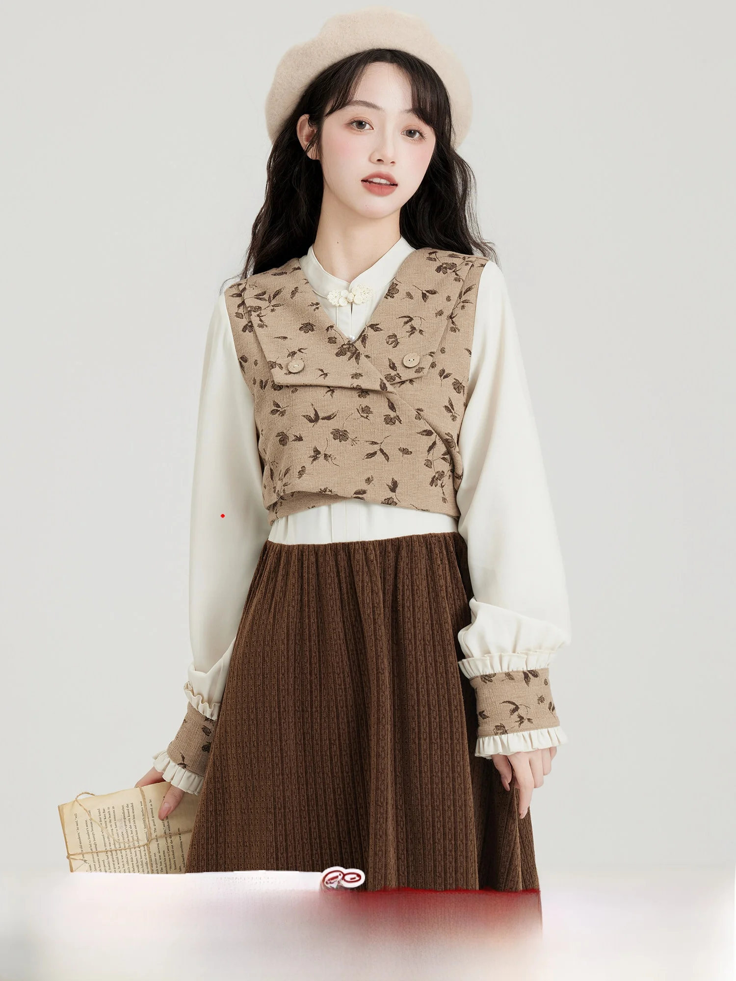 Tee-Inch Lotus Fake Two-Piece Color Blo Vintage Splice Long Dr Spring Unique Design A-Line Skirt Polyester Blend Casua...
Tee-Inch Lotus Fake Two-Piece Color Blo Vintage Splice Long Dr Spring Unique Design A-Line Skirt Polyester Blend Casua...