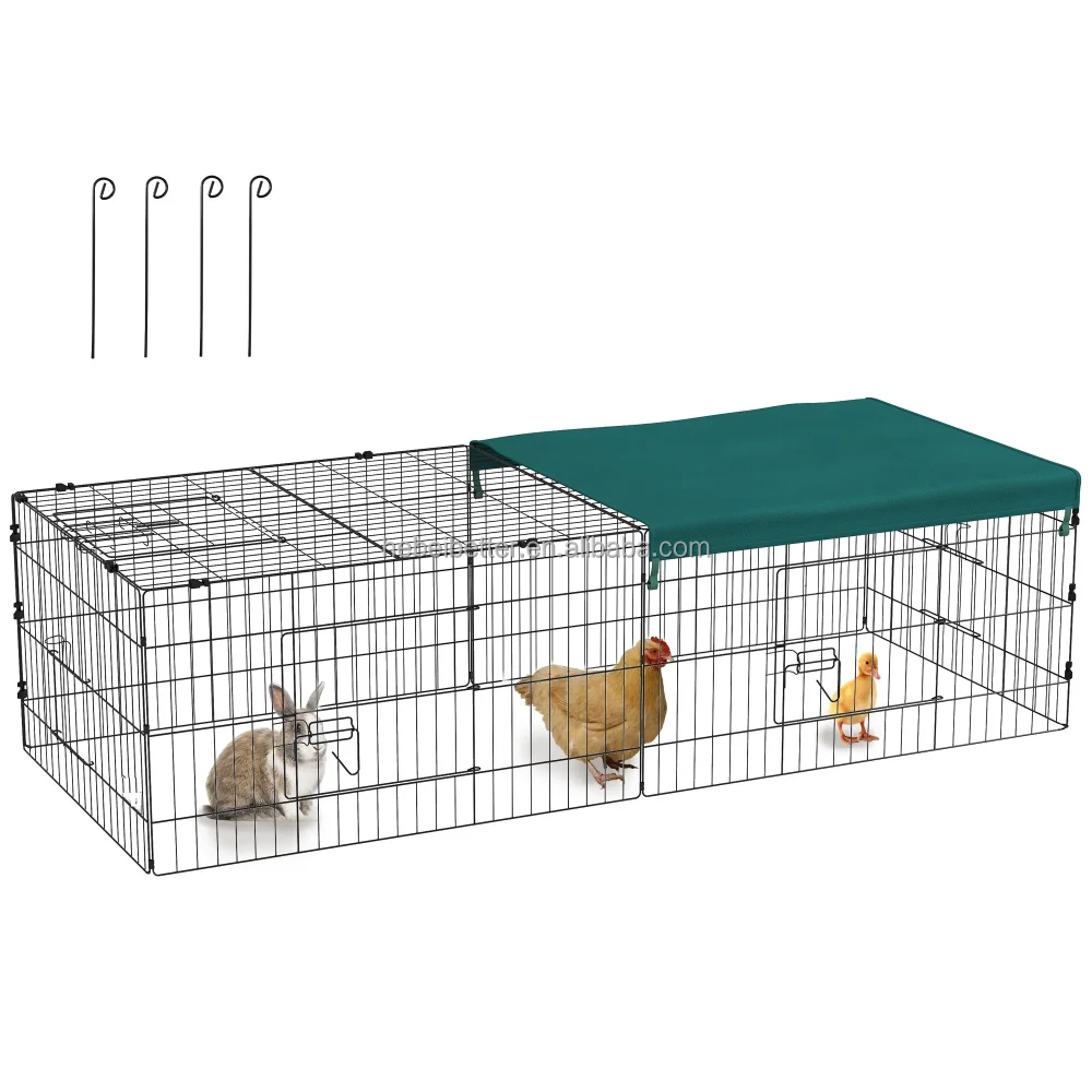 Solid Pattern Poultry Cages Rabbit Breeding Cage Chicken Pet Playpen Enclosure Wire Animal Pen with Plastic Tray Box Packing
Solid Pattern Poultry Cages Rabbit Breeding Cage Chicken Pet Playpen Enclosure Wire Animal Pen with Plastic Tray Box Packing