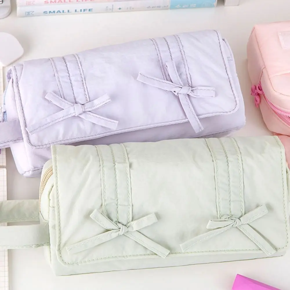 Save Space Sweet Pencil Case Bow Three Layers Pencil Pouch Canvas Large Capacity Stationery Storage Bag Girl
Save Space Sweet Pencil Case Bow Three Layers Pencil Pouch Canvas Large Capacity Stationery Storage Bag Girl