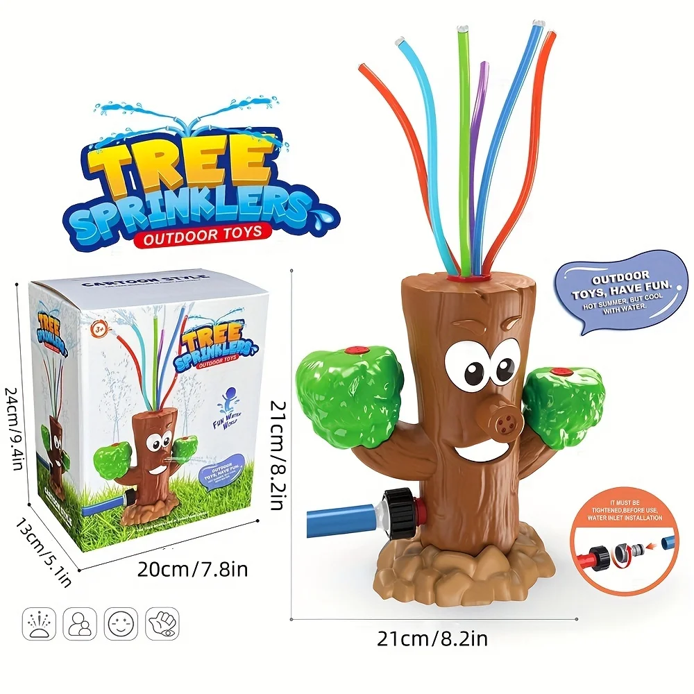 Kids Outdoor Water Sprinkler Toy, 360° Rotating Cartoon Tree Sprinkler for Backyard Lawn Summer Water Fun
Kids Outdoor Water Sprinkler Toy, 360° Rotating Cartoon Tree Sprinkler for Backyard Lawn Summer Water Fun
