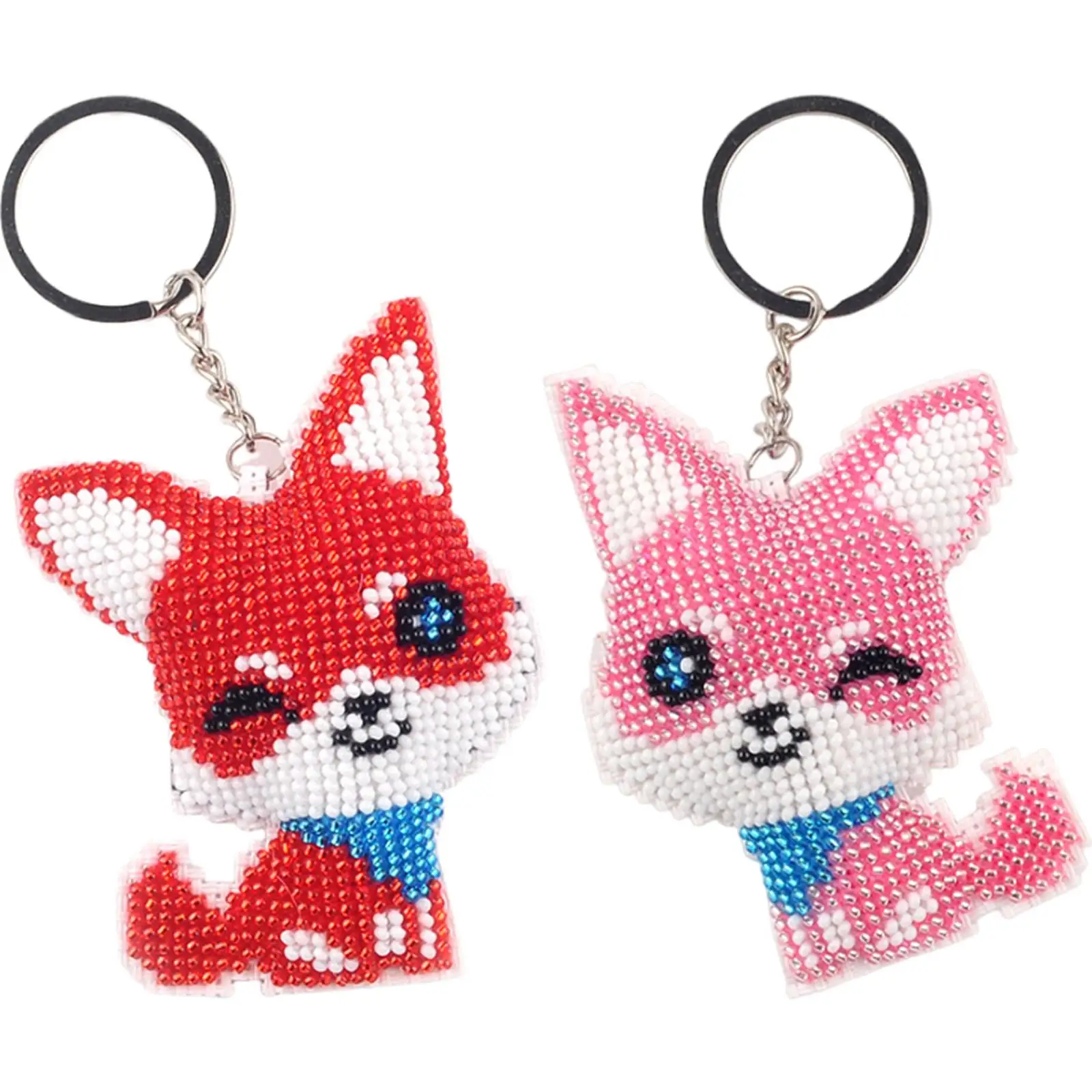 2Pcs Cartoon Animal Mosaic Beads Embroidery Keyrings Art Handmade Beads Cross Stitch Keyring Kit Gift for Friends
2Pcs Cartoon Animal Mosaic Beads Embroidery Keyrings Art Handmade Beads Cross Stitch Keyring Kit Gift for Friends
