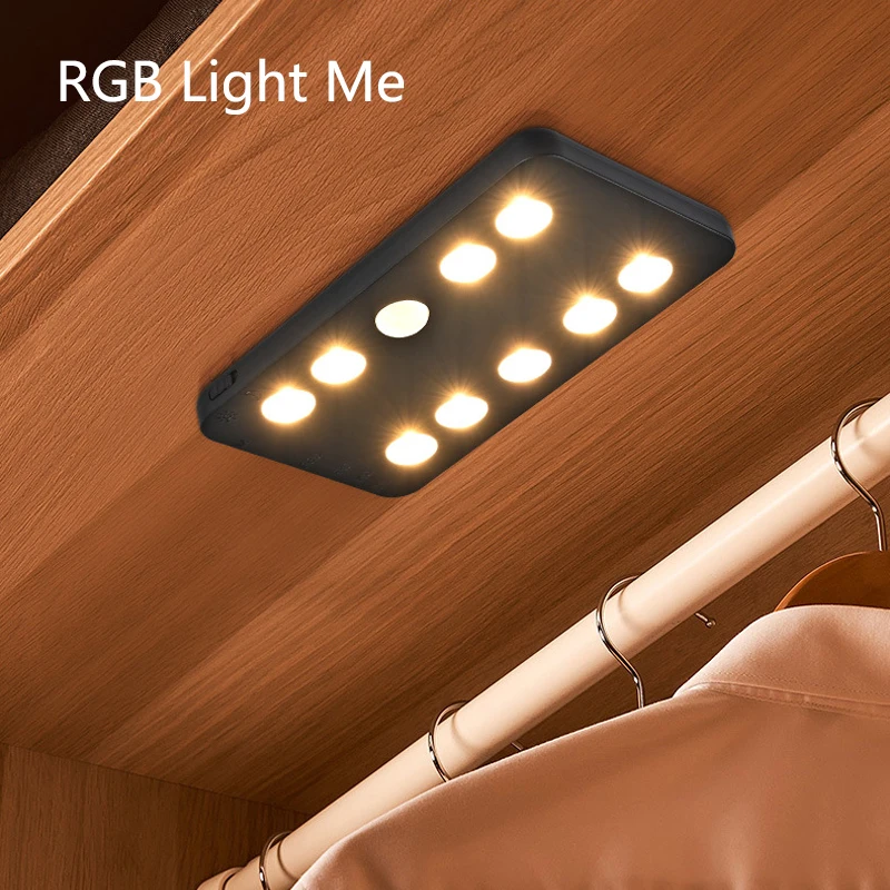 Motion Sensor Cabinet Lights USB Rechargeable LED Night Light Lighting for Wardrobe Closet Kitchen Bedroom Decorative Lamps
Motion Sensor Cabinet Lights USB Rechargeable LED Night Light Lighting for Wardrobe Closet Kitchen Bedroom Decorative Lamps