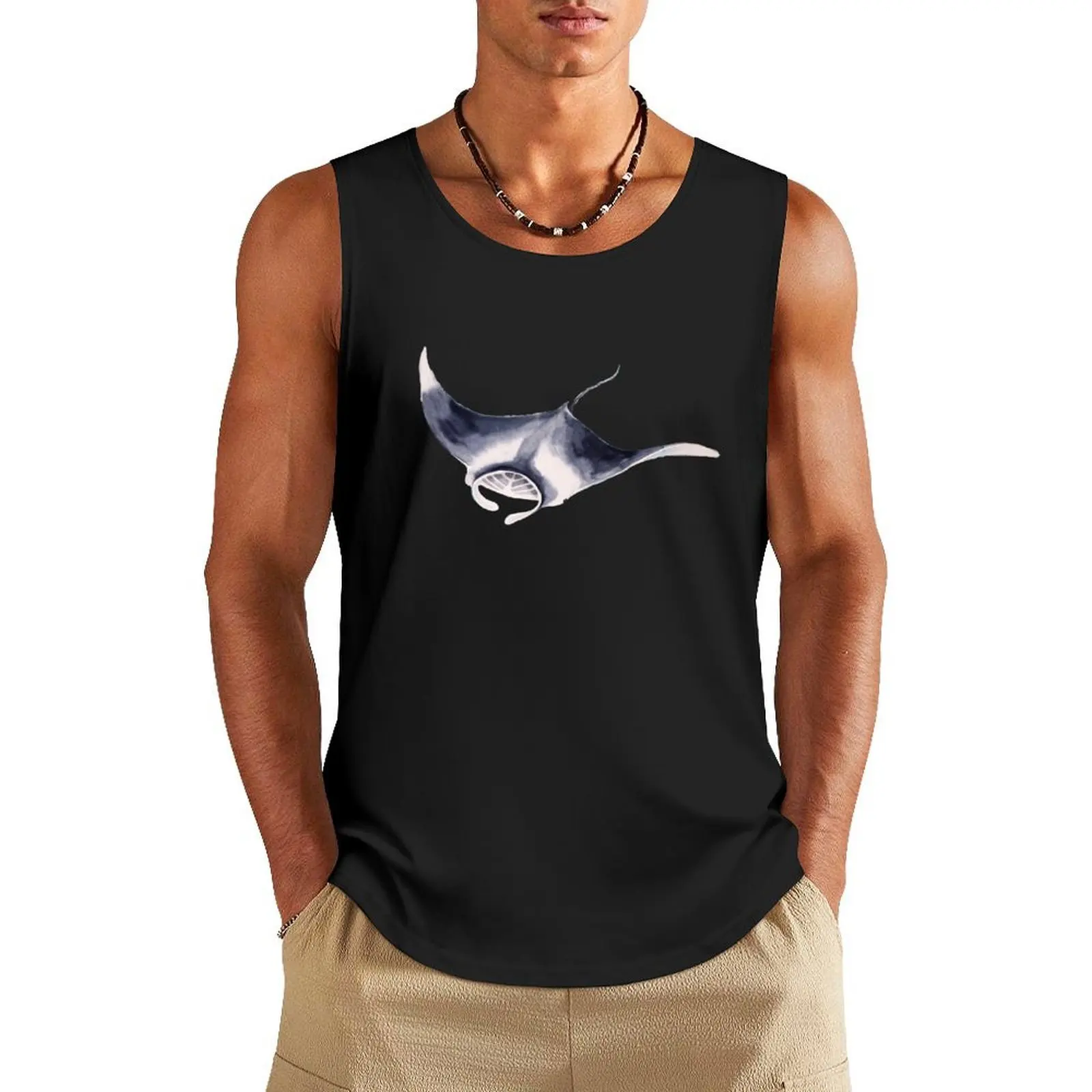 Manta Ray Watercolour Tank Top sleeveless shirt man gym Bodybuilding clothing man Gym T-shirts for men sports suits
Manta Ray Watercolour Tank Top sleeveless shirt man gym Bodybuilding clothing man Gym T-shirts for men sports suits