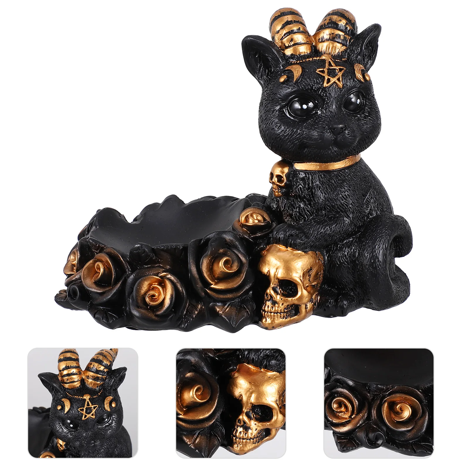Resin Black Cat Figure Crystal Ball Base Home Decor Statue Gentle Use Adorable Decoration Mini Model Item
Resin Black Cat Figure Crystal Ball Base Home Decor Statue Gentle Use Adorable Decoration Mini Model Item