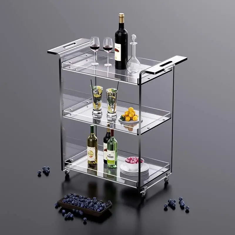 Acrylic Bar Cart, Serving Cart with Wheels Rolling Cart (Clear, Large)
Acrylic Bar Cart, Serving Cart with Wheels Rolling Cart (Clear, Large)