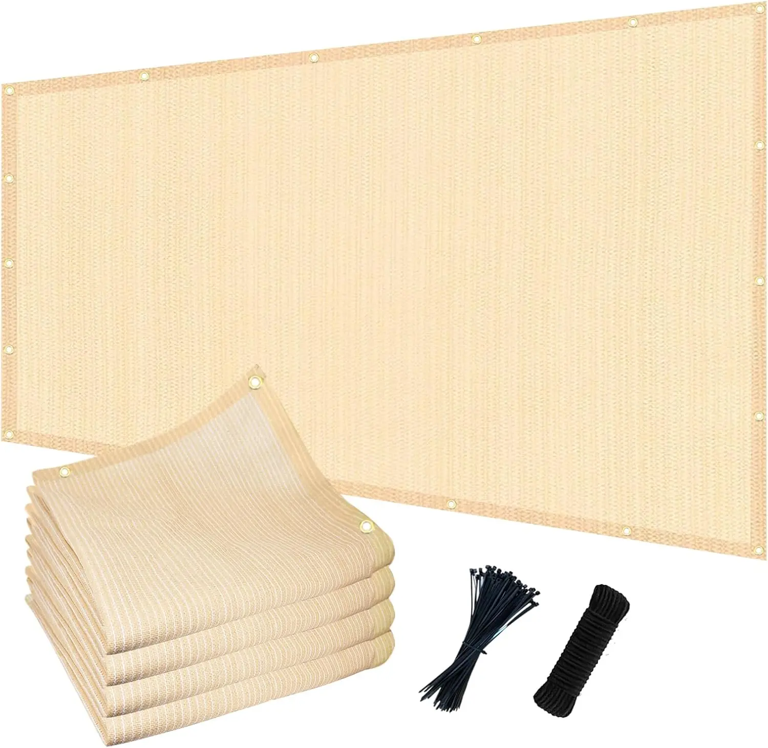 90% Sun Shade Cloth with Grommets, 6x10ft Pergola Cover for Patio Garden Deck Backyard Beige
90% Sun Shade Cloth with Grommets, 6x10ft Pergola Cover for Patio Garden Deck Backyard Beige
