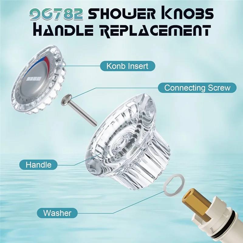 AAAN-96797 Faucet Handle Kit Replacement 2Pack For Moen Chateau Tub And Shower Knob For Bathroom Tub And Shower
AAAN-96797 Faucet Handle Kit Replacement 2Pack For Moen Chateau Tub And Shower Knob For Bathroom Tub And Shower
