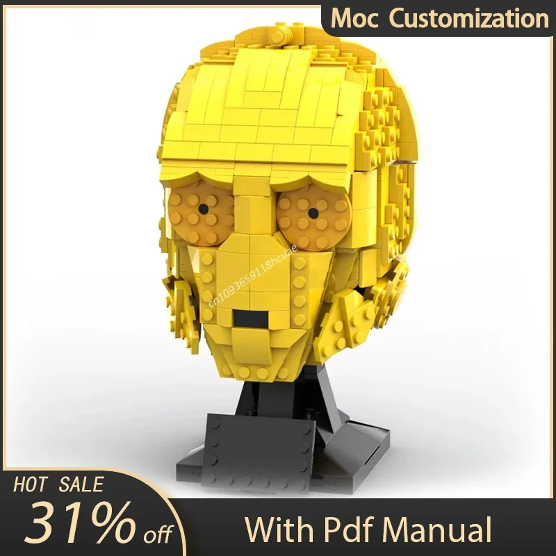 Moc 603 шт. Звездная битва C-3PO шлемы модель строительные блоки кирпичи Diy образование сборка игрушки для детей подарки на день рождения
Moc 603 шт. Звездная битва C-3PO шлемы модель строительные блоки кирпичи Diy образование сборка игрушки для детей подарки на день рождения
