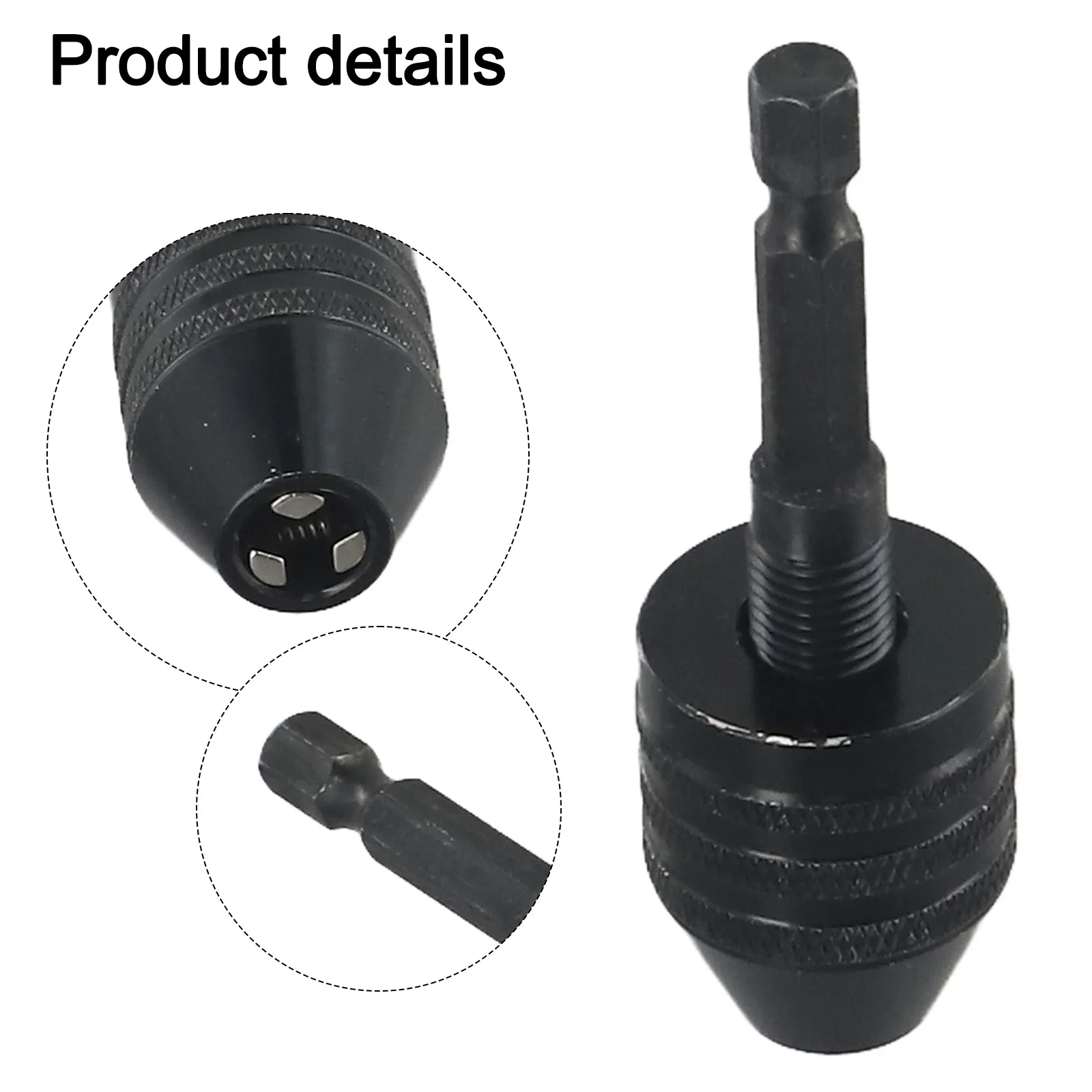 Chuck Easy to Install Keyless Drill Chuck Adapter with Screwdriver for 1/4 Hex Shank and Clamping Range 03 8mm
Chuck Easy to Install Keyless Drill Chuck Adapter with Screwdriver for 1/4 Hex Shank and Clamping Range 03 8mm