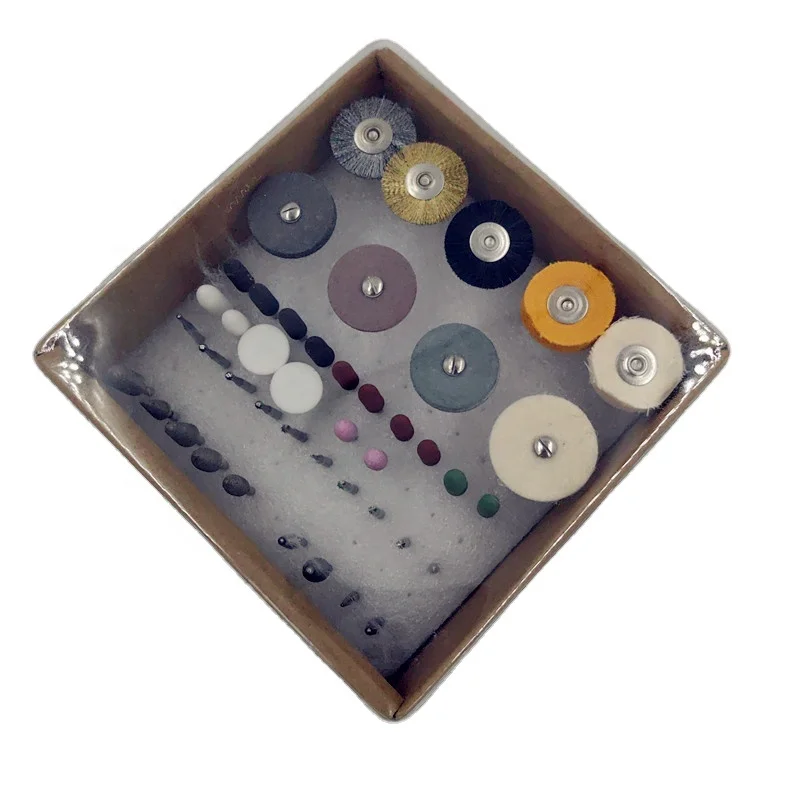 Lab Polishing Diamond Burs Kit Curing Composite Resin Flexible Sanding and Polishing Porcelain Tray Set
Lab Polishing Diamond Burs Kit Curing Composite Resin Flexible Sanding and Polishing Porcelain Tray Set