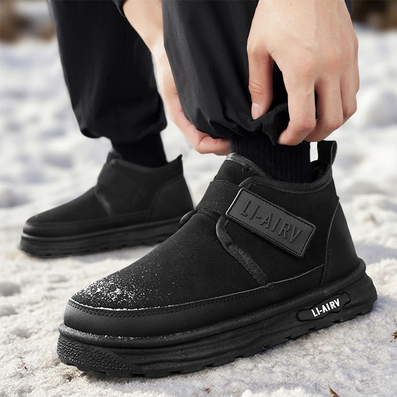 Fashion High Top Men Snow Boots Winter Shoes Plush Warm Outdoor Cotton Shoes Fashion Casual Ankle Boots Comfort Walking Footwear
Fashion High Top Men Snow Boots Winter Shoes Plush Warm Outdoor Cotton Shoes Fashion Casual Ankle Boots Comfort Walking Footwear