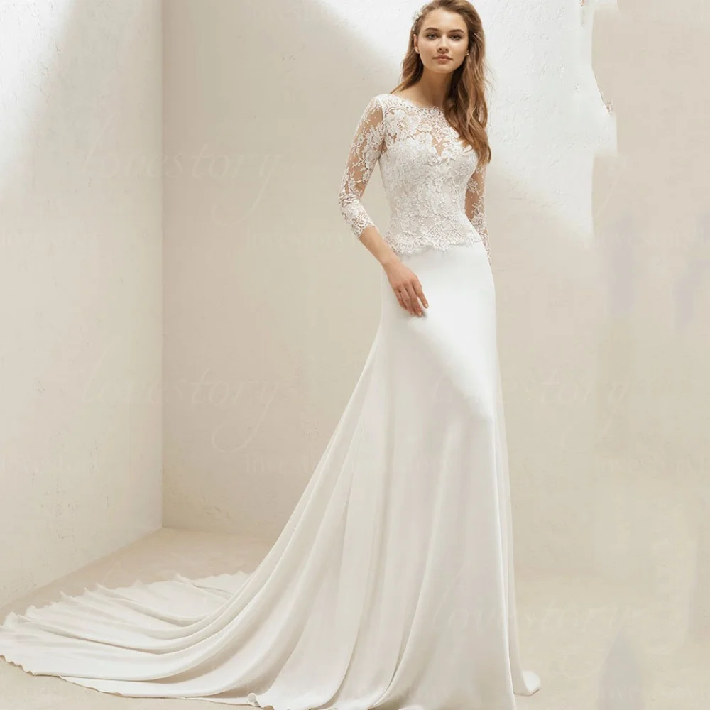 Customized Mermaid Wedding Dresses Elegant Lace Elegant Bridal Dress Classic Button Gowns New Vestido De Novia
Customized Mermaid Wedding Dresses Elegant Lace Elegant Bridal Dress Classic Button Gowns New Vestido De Novia
