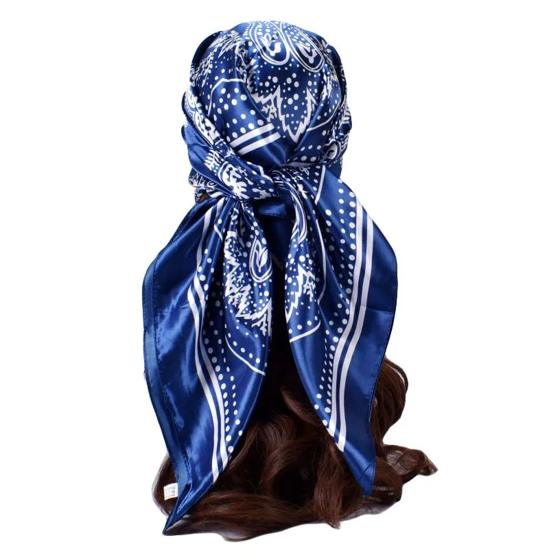 Silk Square Scarf Women Luxury Brand Female Satin Print Hijab Scarves Muslim Pareo Bandana Female Shawl Wrap Headband Foulard
Silk Square Scarf Women Luxury Brand Female Satin Print Hijab Scarves Muslim Pareo Bandana Female Shawl Wrap Headband Foulard