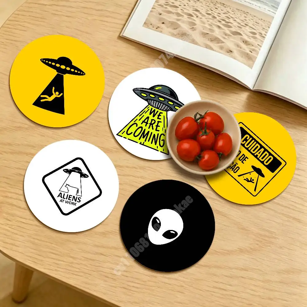 Alien Caution Sign Area 51 UFO Round Coaster for Drink Cup Clean Table Styling Sustainable Lifestyle Decor
Alien Caution Sign Area 51 UFO Round Coaster for Drink Cup Clean Table Styling Sustainable Lifestyle Decor