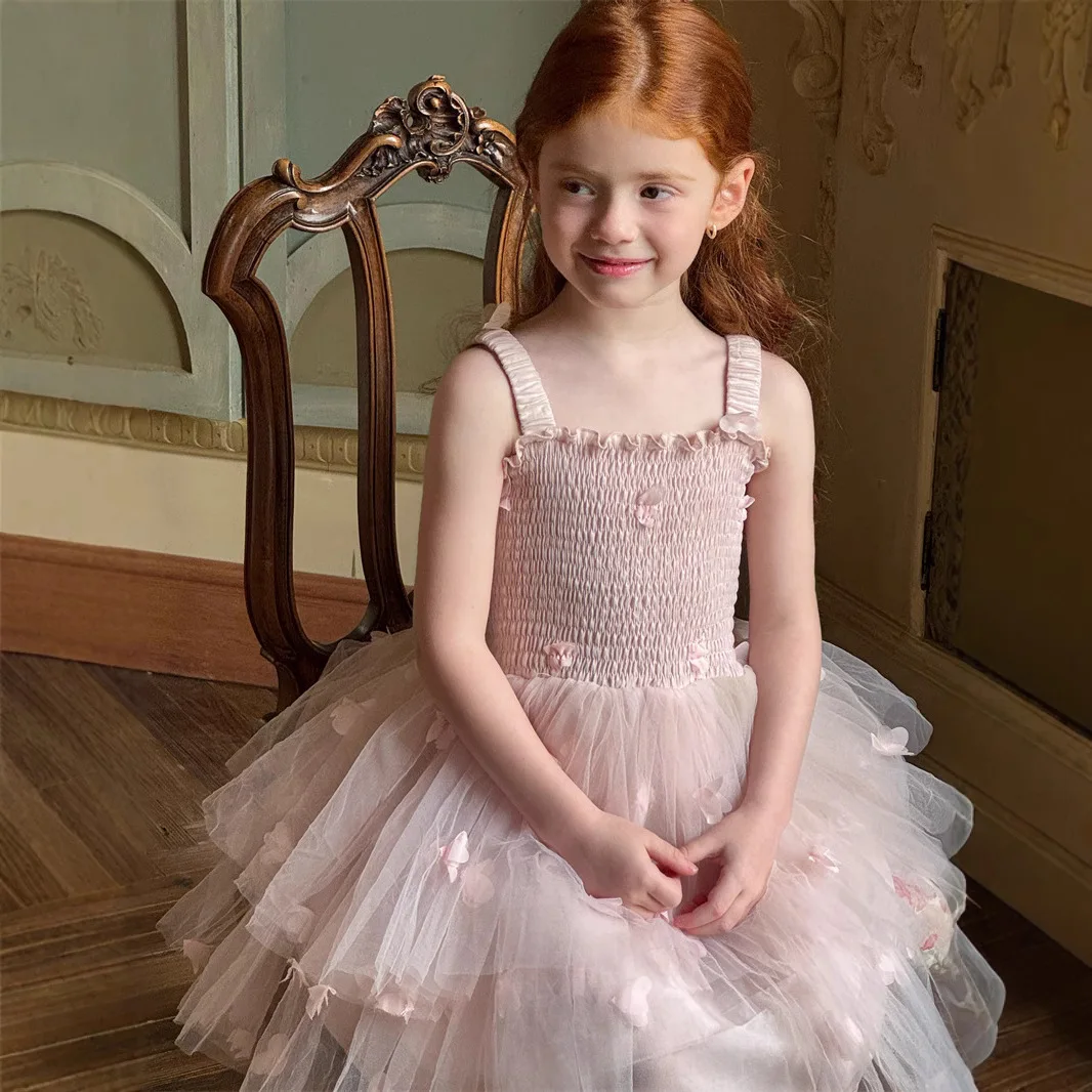 Spring and Summer Girls Three-dimensional Flower Wrap Suspender Dress Girls Ballet Skirt
Spring and Summer Girls Three-dimensional Flower Wrap Suspender Dress Girls Ballet Skirt