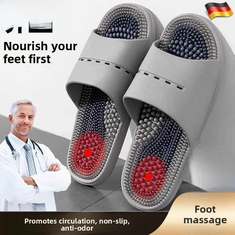 Men's Indoor Slippers Massage Anti-Slip Odor Control Summer New Style Home Comfortable Casual Slippers Fashionable Trendy
Men's Indoor Slippers Massage Anti-Slip Odor Control Summer New Style Home Comfortable Casual Slippers Fashionable Trendy