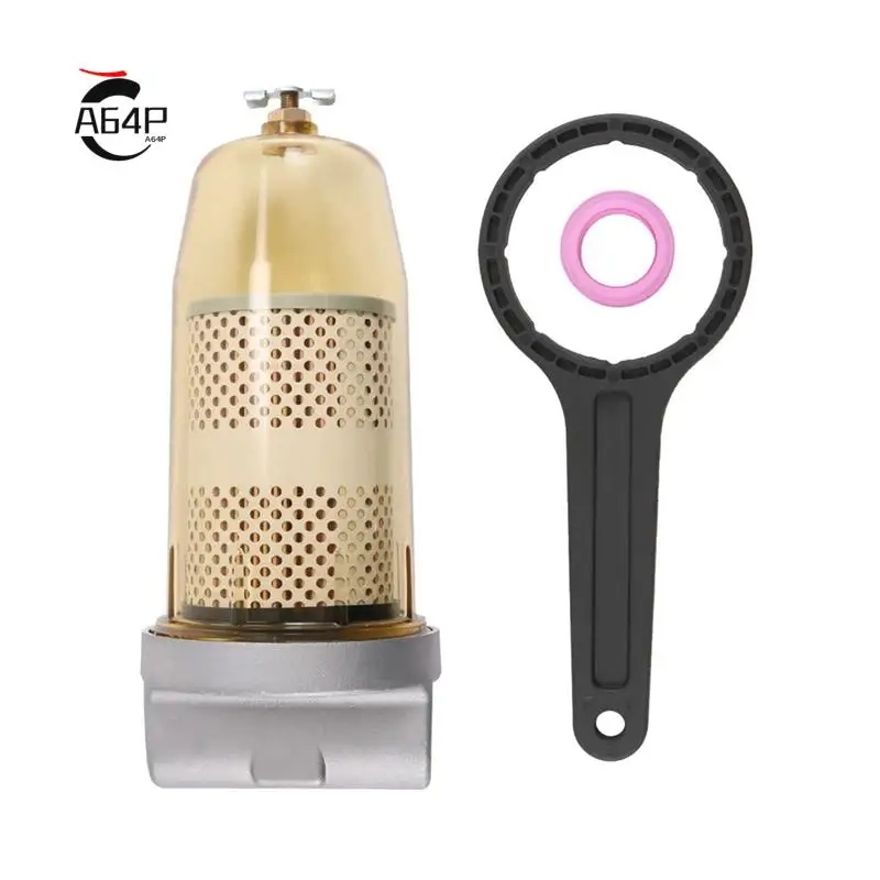 A64P-496 Fuel Tank Filter Assly With Wrench For Fuel Oil-Water Separator Filter Assly 30 Micron Max 25 Gpm 150 Psi
A64P-496 Fuel Tank Filter Assly With Wrench For Fuel Oil-Water Separator Filter Assly 30 Micron Max 25 Gpm 150 Psi