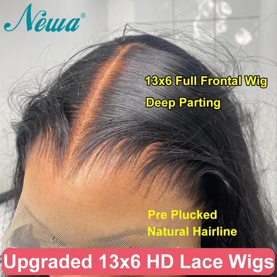 Newa Upgraded 13x6 HD Lace Full Frontal Wigs Glueless Straight Human Hair Wigs Pre Plucked Natural Scalp Brazilian Hair HD Wigs
Newa Upgraded 13x6 HD Lace Full Frontal Wigs Glueless Straight Human Hair Wigs Pre Plucked Natural Scalp Brazilian Hair HD Wigs