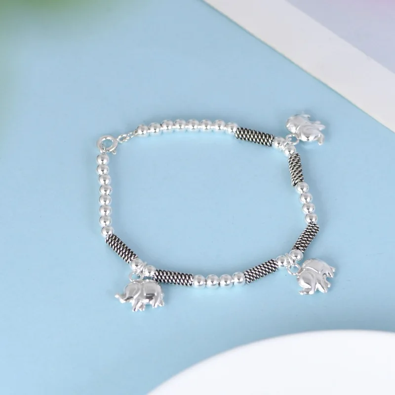 Thailand Animal Totem Elephant Bracelets for Women 925 Sterling Silver Balls Beading Bracelet Thai Silver Charms Bracelet Bangle
Thailand Animal Totem Elephant Bracelets for Women 925 Sterling Silver Balls Beading Bracelet Thai Silver Charms Bracelet Bangle