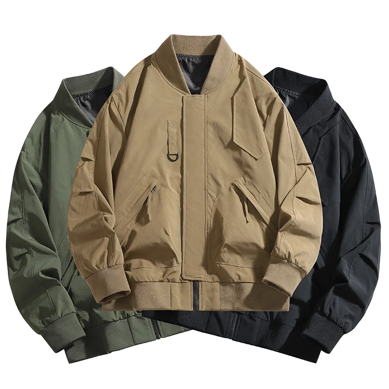 Spring Autumn Air Force MA1 Pilot Jacket for Men Bomber Jackets Mens Padding Thin Cargo Jacket Solid Color Baseball Jacket
Spring Autumn Air Force MA1 Pilot Jacket for Men Bomber Jackets Mens Padding Thin Cargo Jacket Solid Color Baseball Jacket