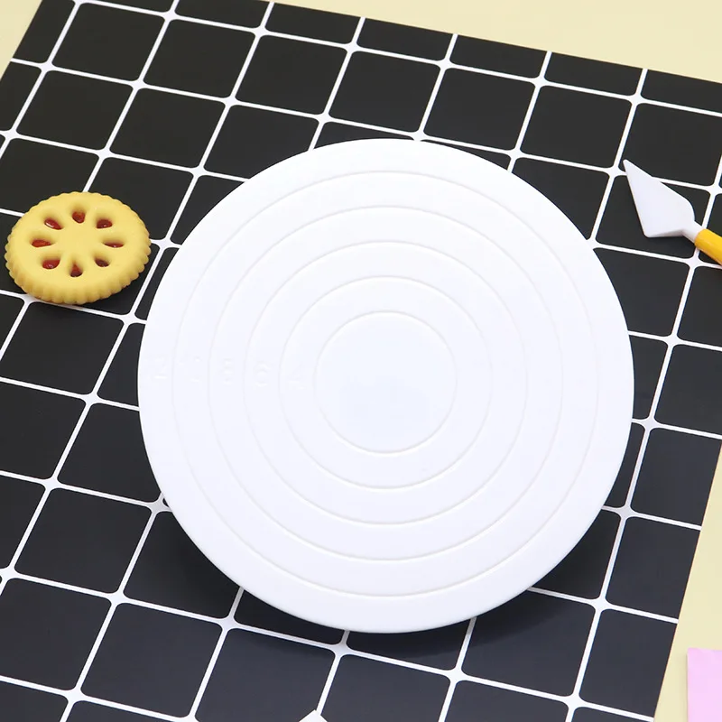 Mini Cake Turntable 360 Degree Rotating Stand For Decorating Baking Cupcakes Plastic Revolving Display Tool Non-Slip Kitchen Use
Mini Cake Turntable 360 Degree Rotating Stand For Decorating Baking Cupcakes Plastic Revolving Display Tool Non-Slip Kitchen Use