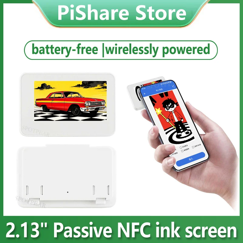 2,13-дюймовые чернила для электронной бумаги с питанием от NFC (G) Экран RYBW Не требуется аккумулятор Беспроводное питание и передача данных
2,13-дюймовые чернила для электронной бумаги с питанием от NFC (G) Экран RYBW Не требуется аккумулятор Беспроводное питание и передача данных