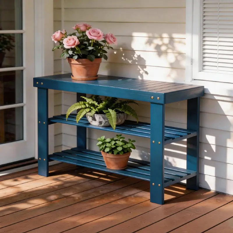 Seamless 3-layer Bamboo Shoe Rack, 90*28*45cm, Navy Blue
Seamless 3-layer Bamboo Shoe Rack, 90*28*45cm, Navy Blue
