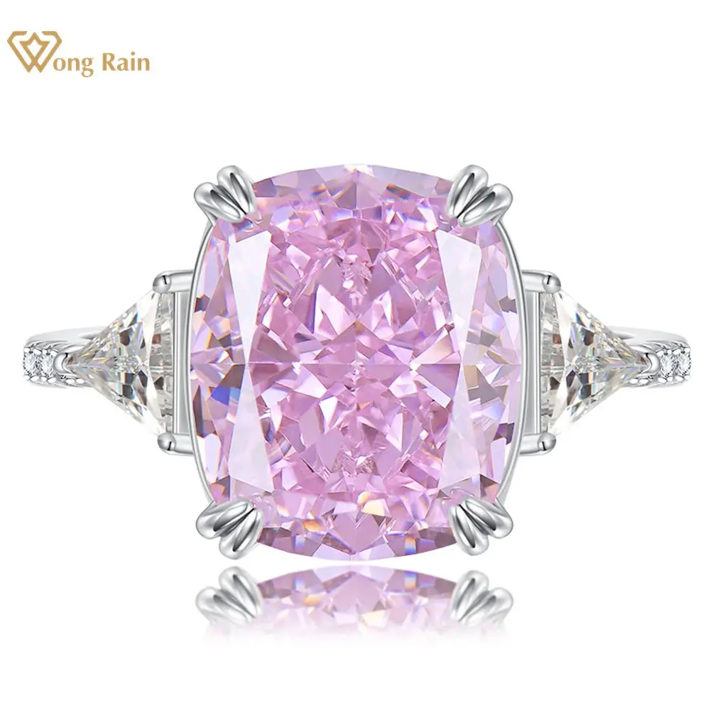 Wong Rain 100% 925 Sterling Silver 5 CT Cushion Cut Simulated Moissanite Gemstone Diamonds Wedding Engagement Ring Fine Jewelry
Wong Rain 100% 925 Sterling Silver 5 CT Cushion Cut Simulated Moissanite Gemstone Diamonds Wedding Engagement Ring Fine Jewelry