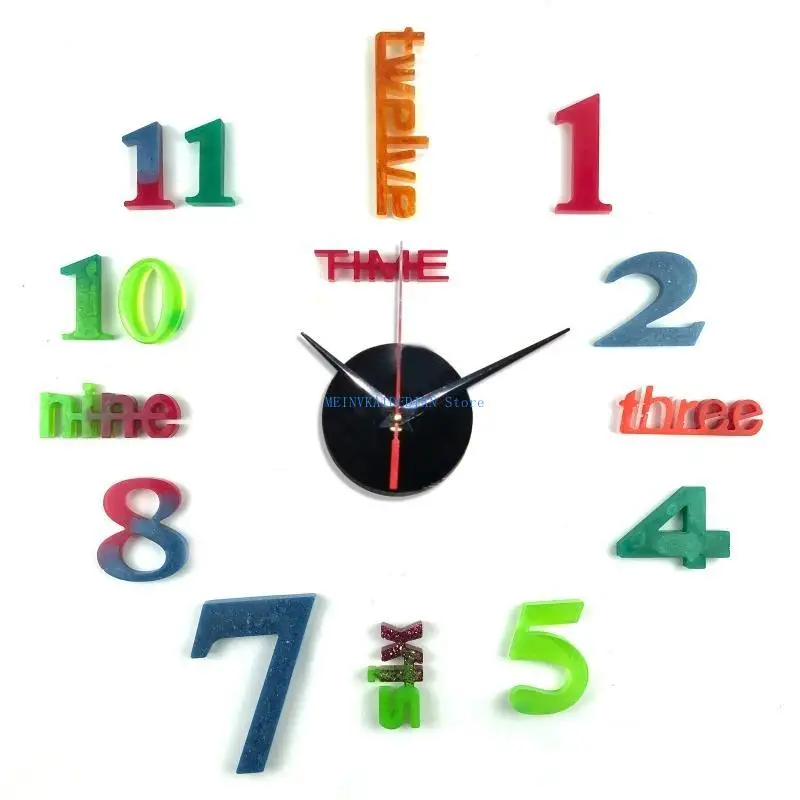 C1FE Creative Numeral Clock UV Epoxy Resin Mold Wall Clocks Crystal Silicone Moul
C1FE Creative Numeral Clock UV Epoxy Resin Mold Wall Clocks Crystal Silicone Moul