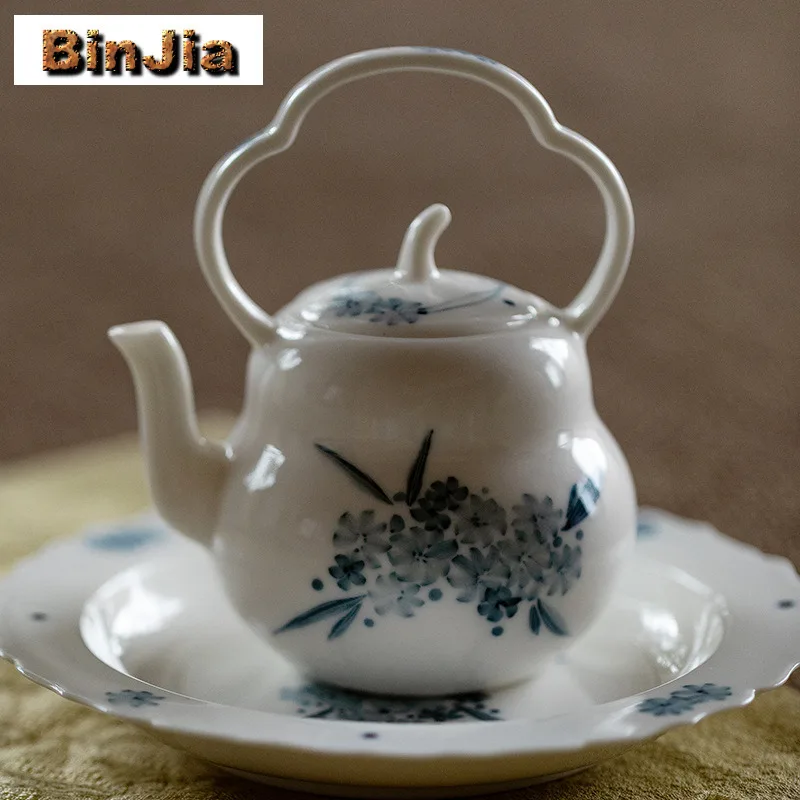 180 мл ручная роспись сине-белая подъемная ручка чайник традиционный чайник для заварки чая чайник с фильтром ча поставки
180 мл ручная роспись сине-белая подъемная ручка чайник традиционный чайник для заварки чая чайник с фильтром ча поставки