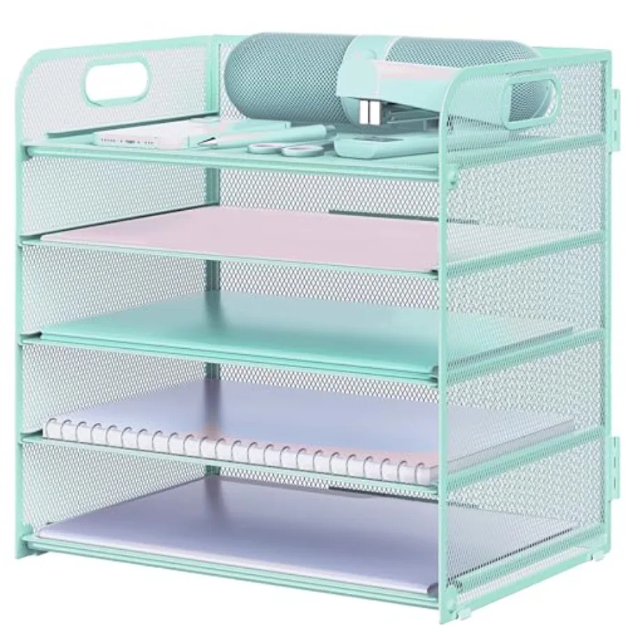 Letter Tray Paper Organizer 5-Tier Desk Organizer File Organizer Paper Holder with Handle, Metal Desktop Document Shelf Tray Of
Letter Tray Paper Organizer 5-Tier Desk Organizer File Organizer Paper Holder with Handle, Metal Desktop Document Shelf Tray Of