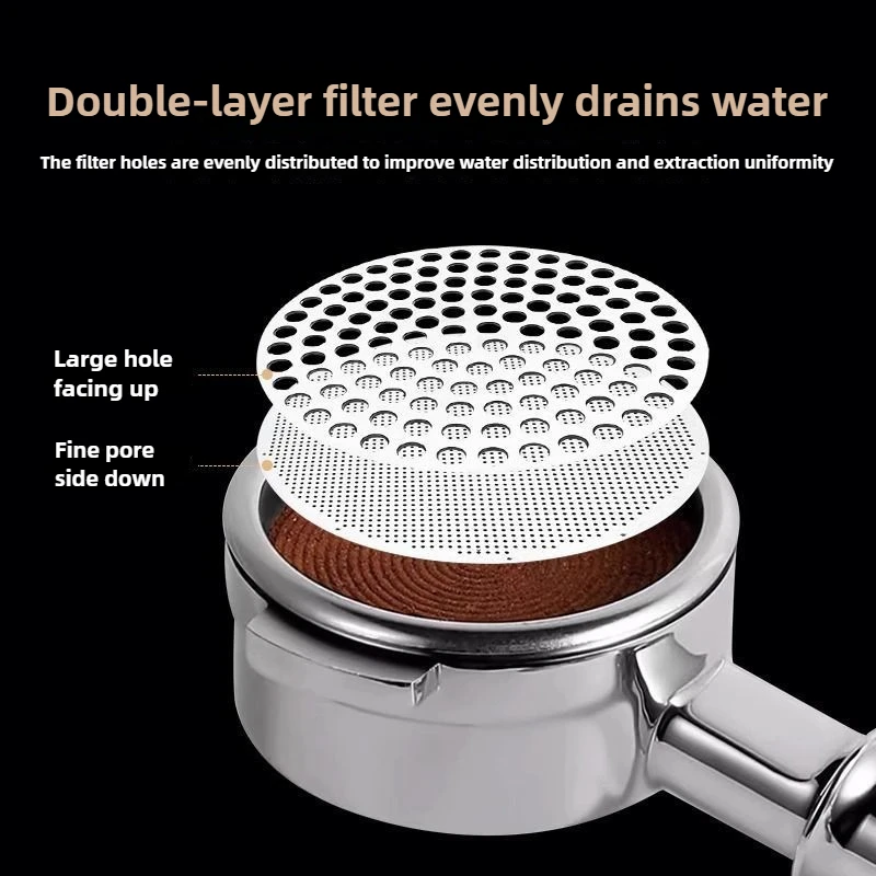 51/53/58mm Reusable Coffee Accessories Barista Puck Screen Holder 304 Stainless Steel Double Filter Layer Fine Aerpress Cafe
51/53/58mm Reusable Coffee Accessories Barista Puck Screen Holder 304 Stainless Steel Double Filter Layer Fine Aerpress Cafe