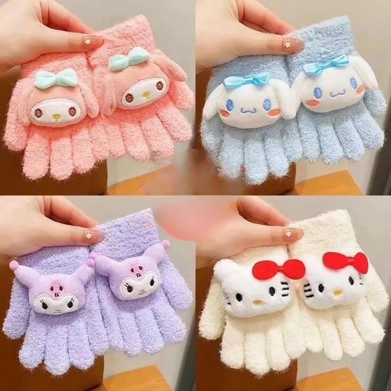 Hello Kitty Kuromi Cinnamoroll Plushes Gloves Kids New Kawaii Warm Mittens Girls Boys Winter Outdoors Accessory Children Gift
Hello Kitty Kuromi Cinnamoroll Plushes Gloves Kids New Kawaii Warm Mittens Girls Boys Winter Outdoors Accessory Children Gift