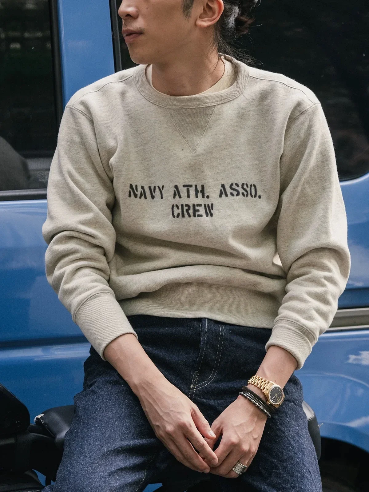 Rugged Bronson 1940's Double V-Neck Insert Sweatshirt Vintage Style Men's Cotton Sweater Beige
Rugged Bronson 1940's Double V-Neck Insert Sweatshirt Vintage Style Men's Cotton Sweater Beige