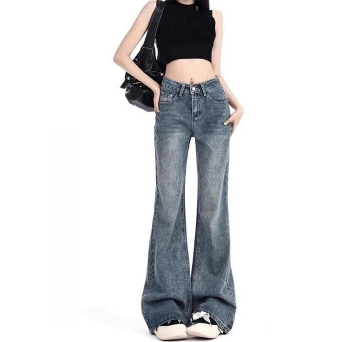 Cool Ladies Jeans Flare Trousers Leisure Slimming Vintage Inspired Autumn High Waist Bell Women's Pants Flared Jeans Jeans Y2k
Cool Ladies Jeans Flare Trousers Leisure Slimming Vintage Inspired Autumn High Waist Bell Women's Pants Flared Jeans Jeans Y2k