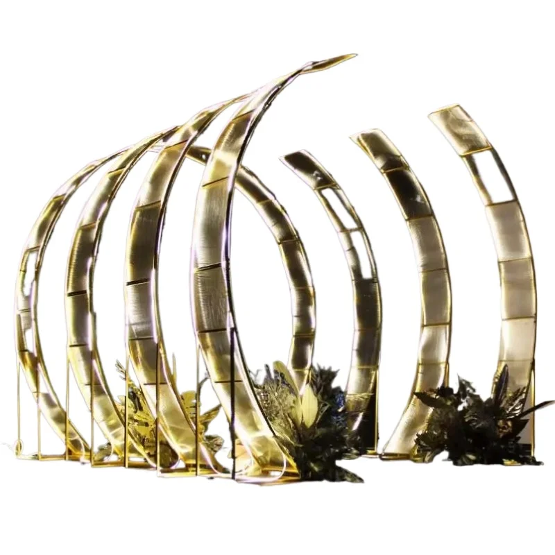 Golden Round Arch Wedding Tunnel Flower Light Emitting Diode Light Iron Stage Background Wedding Arch
Golden Round Arch Wedding Tunnel Flower Light Emitting Diode Light Iron Stage Background Wedding Arch