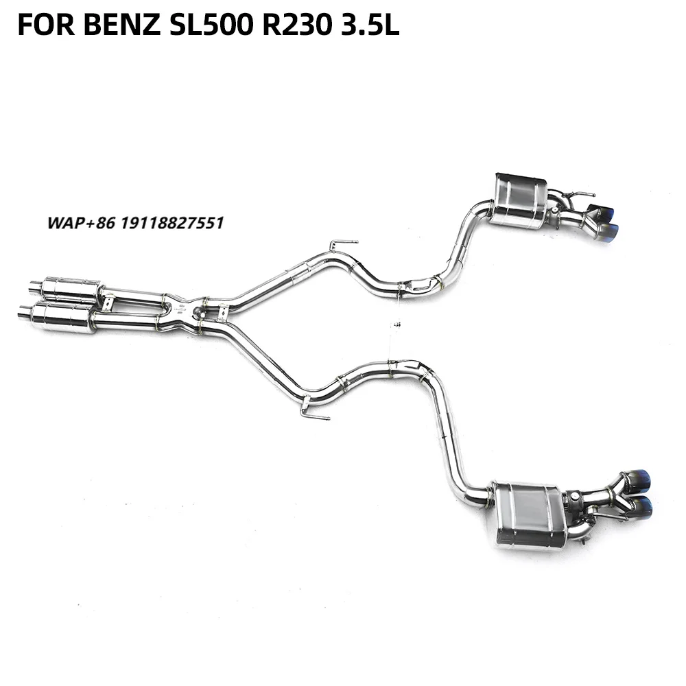 Stainless Steel Exhaust Pipe for SL500 R230 3.5L Catback Exhaust With Muffler Valve Car Accessories
Stainless Steel Exhaust Pipe for SL500 R230 3.5L Catback Exhaust With Muffler Valve Car Accessories