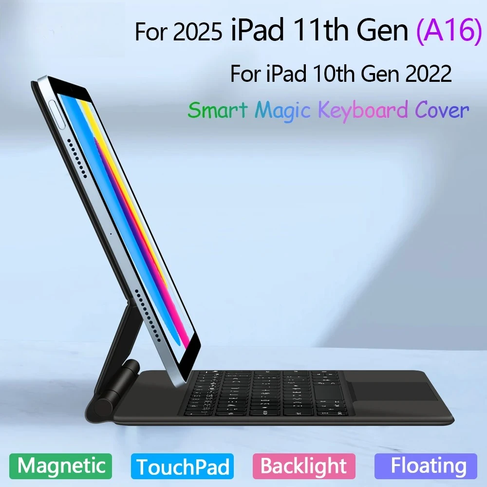 Smart Magic Keyboard For iPad 11th Generation A16 2025 11 inch A3354 A3355 Case iPad 10th Touchpad Backlight Magnetic Keyboard
Smart Magic Keyboard For iPad 11th Generation A16 2025 11 inch A3354 A3355 Case iPad 10th Touchpad Backlight Magnetic Keyboard