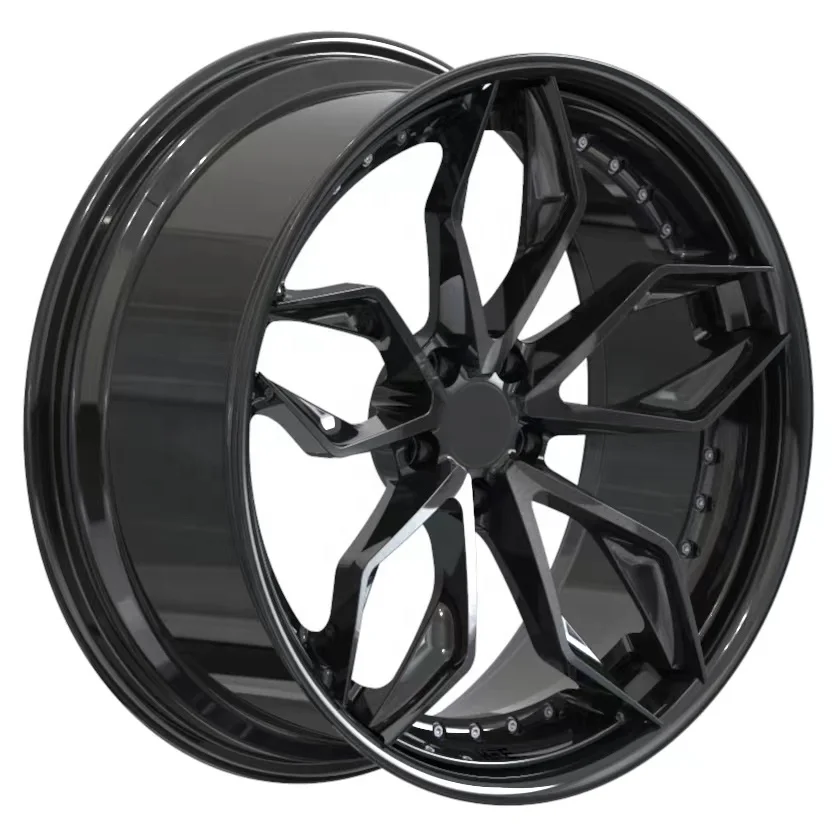 Custom 6061-T6 Two-piece Polishing Process Rims 21 \"forged Wheels