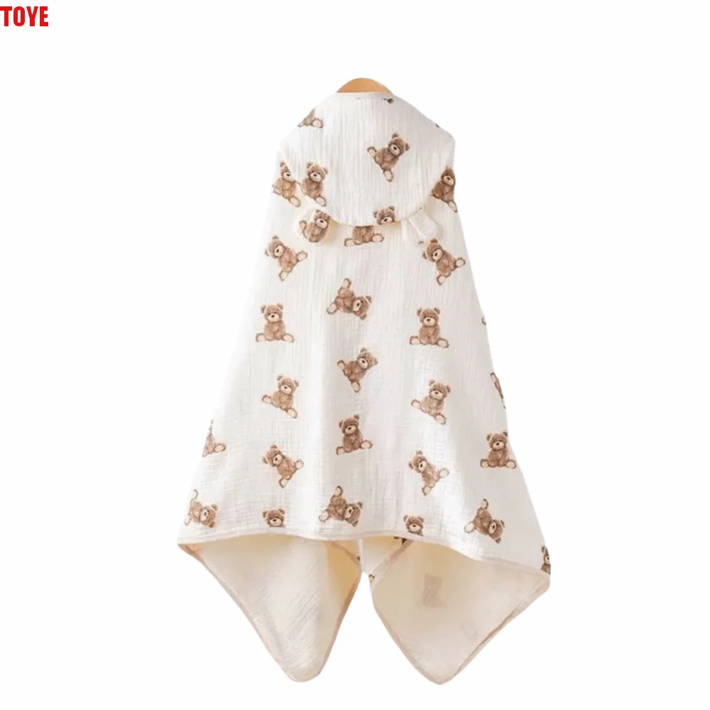 Cartoon Printed Baby Gauze Bath Towel Soft Four Layer Cartoon Cloak Towel Comfortable Absorbent Infant Bathrobe Shower Cloak
Cartoon Printed Baby Gauze Bath Towel Soft Four Layer Cartoon Cloak Towel Comfortable Absorbent Infant Bathrobe Shower Cloak
