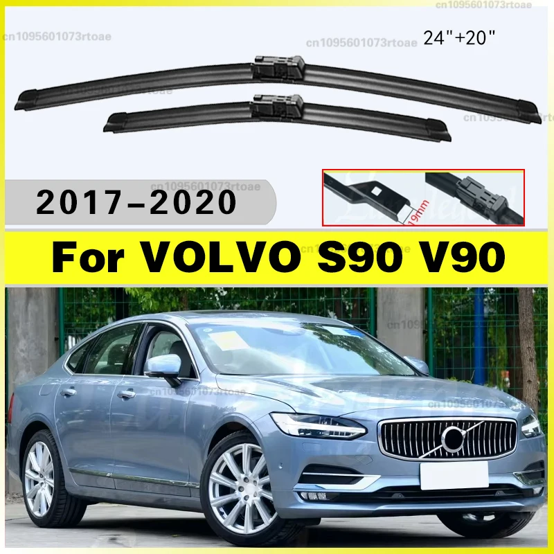 For Volvo S90 2017-2020 Front Windshield Wiper Blades 2pcs Windscreen Window Car Accessories 2018 2019 24''+20'' Brush Car
For Volvo S90 2017-2020 Front Windshield Wiper Blades 2pcs Windscreen Window Car Accessories 2018 2019 24''+20'' Brush Car