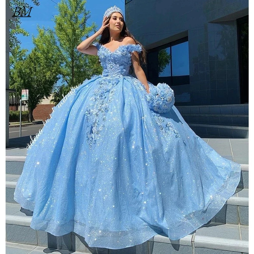 Синие Блестящие платья BM для Quinceanera, женское официальное бальное платье с аппликацией для выпускного вечера, женское платье для 15 лет
Синие Блестящие платья BM для Quinceanera, женское официальное бальное платье с аппликацией для выпускного вечера, женское платье для 15 лет