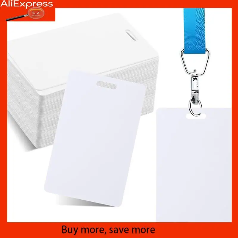 A67Z 100 Pcs White PVC Cards With Slot Punch On Short Side Vertical Slot Punch Card Blank Credit Cards Photo ID Card
A67Z 100 Pcs White PVC Cards With Slot Punch On Short Side Vertical Slot Punch Card Blank Credit Cards Photo ID Card