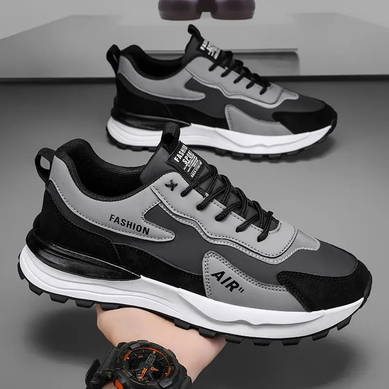Men's Sport Shoes Leather Surface Waterproof Anti-slip Casual Work Shoes Autumn Spring Seasonal Fashionable Youth Trend
Men's Sport Shoes Leather Surface Waterproof Anti-slip Casual Work Shoes Autumn Spring Seasonal Fashionable Youth Trend