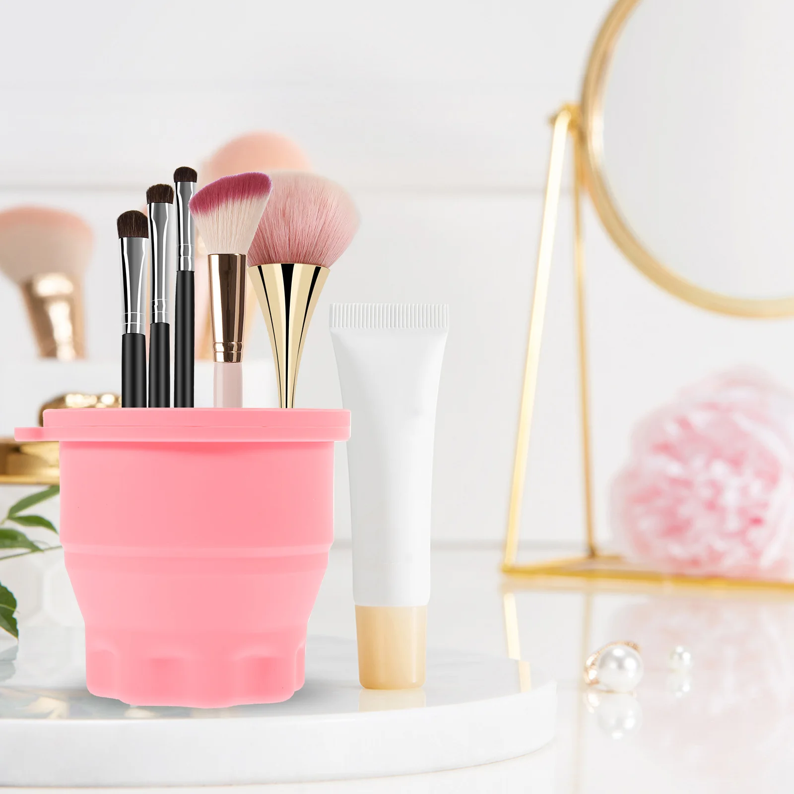 Silicone Makeup Brush Cleaning Bowl Foldable Beauty Tool Cleaning Pad For Eyeshadow Brushes Washer Scrubber Bowl
Silicone Makeup Brush Cleaning Bowl Foldable Beauty Tool Cleaning Pad For Eyeshadow Brushes Washer Scrubber Bowl