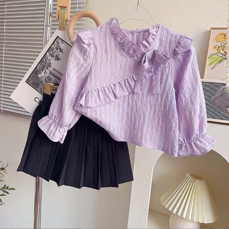 Girls Ruffled Clothes Suits Long Sleeve Shirt+pleated Skirts Two Pieces Princess Kids Casual Clothing Sets College Dress Outfits
Girls Ruffled Clothes Suits Long Sleeve Shirt+pleated Skirts Two Pieces Princess Kids Casual Clothing Sets College Dress Outfits