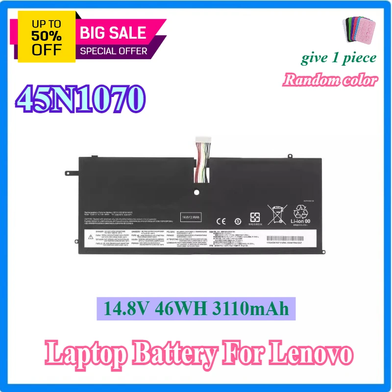 NEW 45N1070 45N1071 Laptop Battery for Lenovo ThinkPad X1 Carbon 3444 3448 3460 Series 14.8V 46Wh
NEW 45N1070 45N1071 Laptop Battery for Lenovo ThinkPad X1 Carbon 3444 3448 3460 Series 14.8V 46Wh