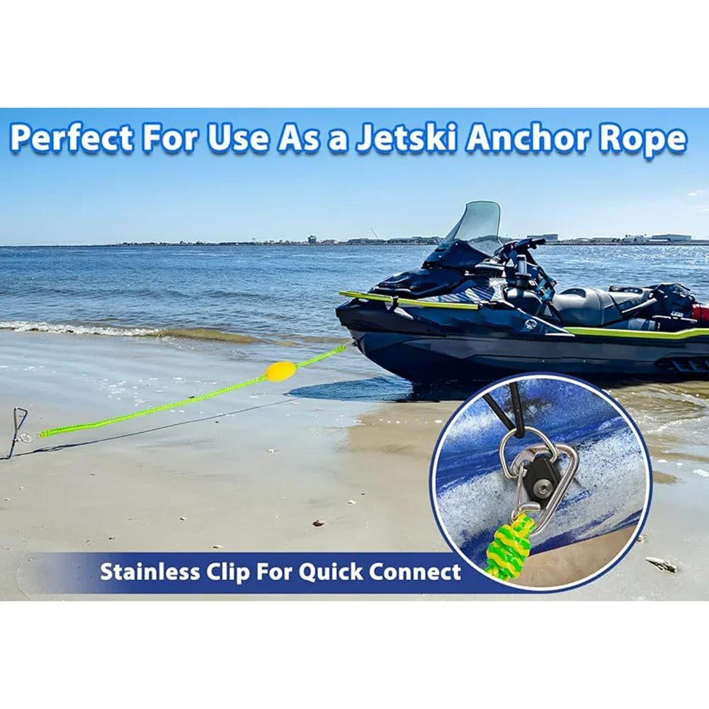 Floating For Kayak Tow Line with Quick Release Stainless Steel Clips and Suspension Handle for On Water Operations
Floating For Kayak Tow Line with Quick Release Stainless Steel Clips and Suspension Handle for On Water Operations