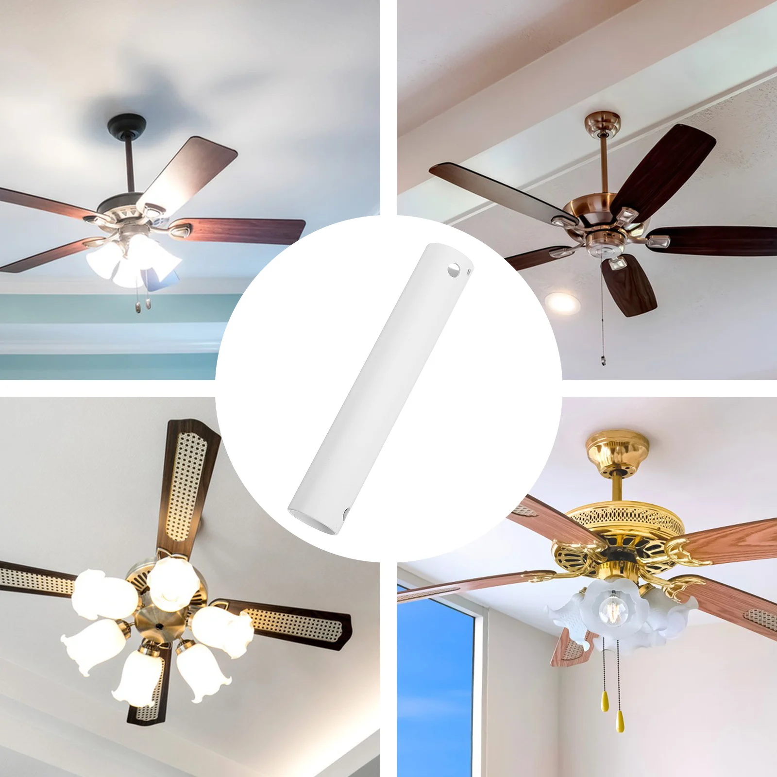 Invisible Ceiling Fan Extender Rod 155mm Universal Downrod Great Craftsmanship Longlasting Durable Efficient Air Circulation 
Invisible Ceiling Fan Extender Rod 155mm Universal Downrod Great Craftsmanship Longlasting Durable Efficient Air Circulation