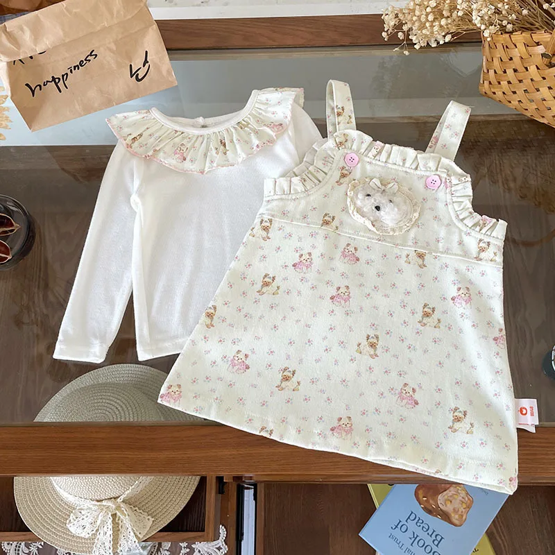 Spot GoodsQT252131Girls' Children's Outfit2025Autumn Floral Puppy Plush Patch Sweet Two-Piece Set
Spot GoodsQT252131Girls' Children's Outfit2025Autumn Floral Puppy Plush Patch Sweet Two-Piece Set